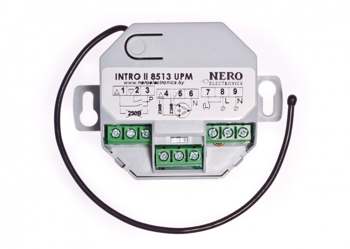 Исполнительное устройство Nero Intro II 8513 UPM Радиоприемное устройство, 220В, для внутреннего монтажа в "подрозетник", пылевлагозащита IP20