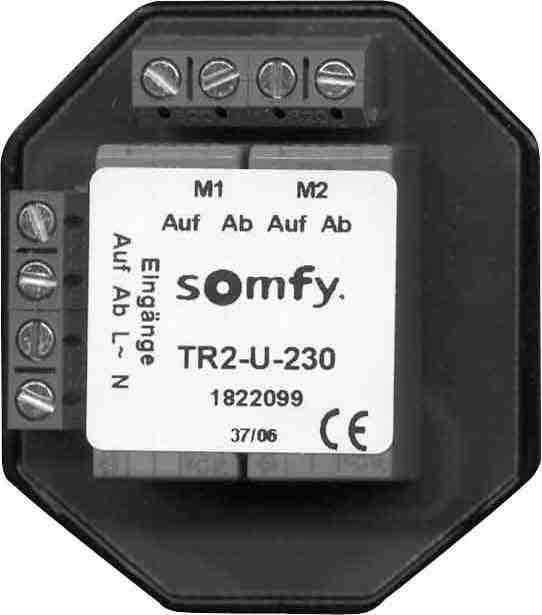Реле Somfy TR2-U-230 фото 1 — СанМатик. Интернет-магазин автоматики и солнцезащитных систем.